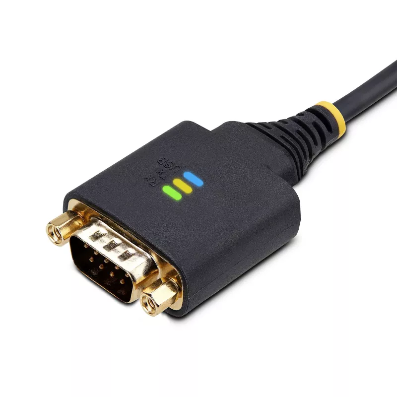 StarTech.com cavo adattatore USB a seriale 3ft (1m), mantenimento COM, viti/dadi sostituibili, USB-A a DB9 RS232, IC FTDI, protezione ESD, Windows/macOS/Linux