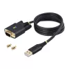 StarTech.com cavo adattatore USB a seriale 3ft (1m), mantenimento COM, viti/dadi sostituibili, USB-A a DB9 RS232, IC FTDI, protezione ESD, Windows/macOS/Linux