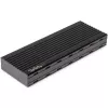 StarTech.com M2E1BMU31C box esterno USB-C 10 Gbps per SSD M.2 NVMe, PCIe, USB 3.1 Gen 2, 1 GB/s, compatibile con Thunderbolt 3, alluminio, nero