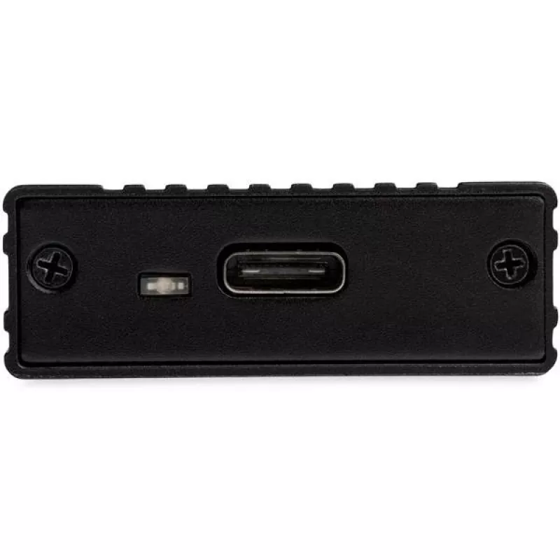 StarTech.com M2E1BMU31C box esterno USB-C 10 Gbps per SSD M.2 NVMe, PCIe, USB 3.1 Gen 2, 1 GB/s, compatibile con Thunderbolt 3, alluminio, nero