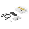 StarTech.com M2E1BMU31C box esterno USB-C 10 Gbps per SSD M.2 NVMe, PCIe, USB 3.1 Gen 2, 1 GB/s, compatibile con Thunderbolt 3, alluminio, nero