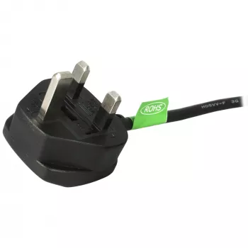 Cavo di alimentazione UK StarTech.com 1,8 m, 18AWG, BS 1363 a C13, 10 A 250 V, cavo di alimentazione di ricambio nero, cavo per alimentatore PC, cavo di alimentazione TV/monitor