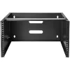 StarTech.com WALLMOUNT6 staffa a muro 6U per patch panel, 19 pollici, profondità 35,5 cm, acciaio, nero
