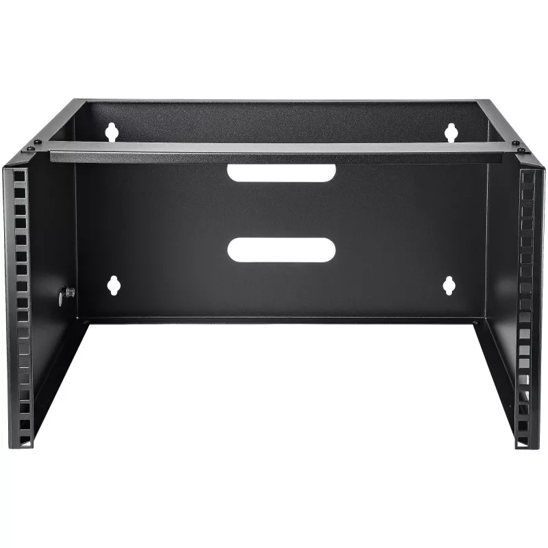 StarTech.com WALLMOUNT6 staffa a muro 6U per patch panel, 19 pollici, profondità 35,5 cm, acciaio, nero
