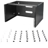 StarTech.com WALLMOUNT6 staffa a muro 6U per patch panel, 19 pollici, profondità 35,5 cm, acciaio, nero