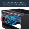 StarTech.com WALLMOUNT6 staffa a muro 6U per patch panel, 19 pollici, profondità 35,5 cm, acciaio, nero
