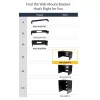 StarTech.com WALLMOUNT6 staffa a muro 6U per patch panel, 19 pollici, profondità 35,5 cm, acciaio, nero
