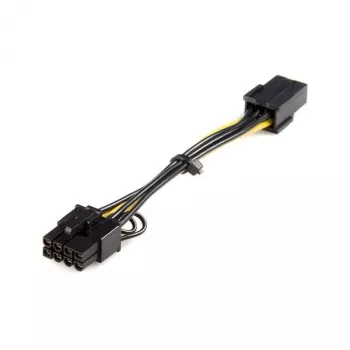 Cavo adattatore di alimentazione StarTech.com PCI Express 6-Pin a 8-Pin, PCI-E (8-Pin), PCI-E (6-Pin), 0,155 m, connettore maschio, connettore femmina, dritto