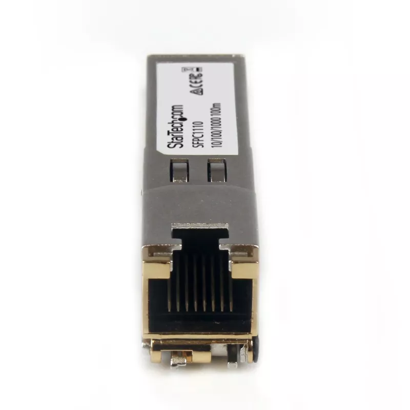 Modulo ricetrasmettitore SFP StarTech.com compatibile Cisco SFP-GE-T – 10/100/1000BASE-TX~Modulo SFP compatibile Cisco SFP-GE-T – 1000BASE-T – SFP a RJ45 Cat6/Cat5e – 10/100/1000 Mbit/s – RJ-45 100 m – Cisco IE3400, IE3300, IE3200