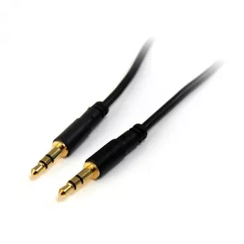 Cavo audio stereo 3.5mm sottile StarTech.com 3 ft - M/M, 3.5mm, connettore maschio, 3.5mm, connettore maschio, 0,91 m, nero