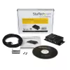 Hub adattatore USB a seriale industriale a 2 porte montabile a parete StarTech.com con clip per guida DIN