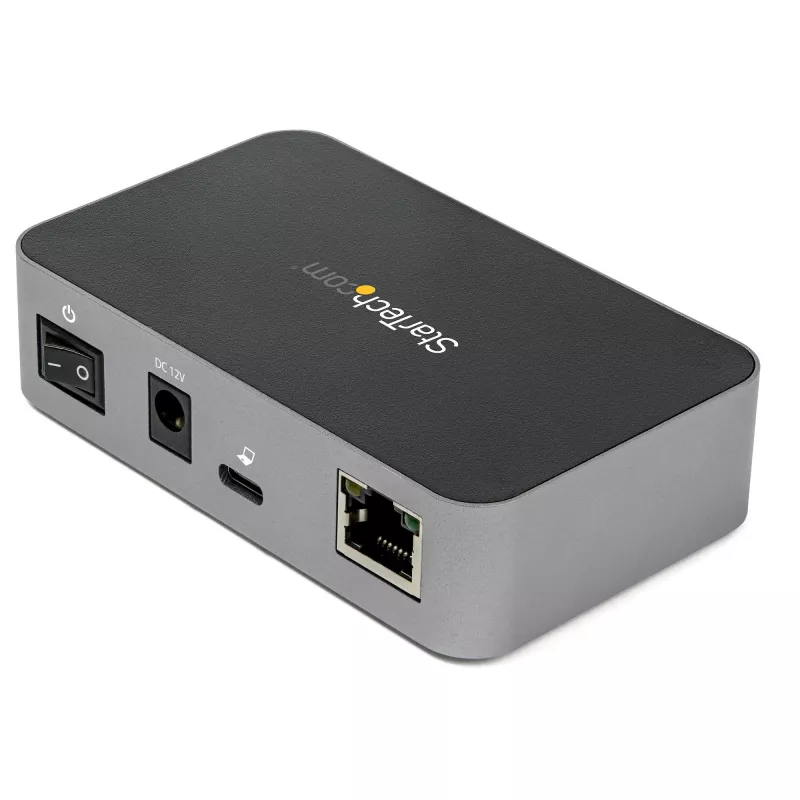StarTech.com HB31C2A1CGS hub USB-C a 3 porte con Gigabit Ethernet, USB 3.1 Gen 2 10 Gbps, 2x USB-A + 1x USB-C, cavo host da 1 m, con alimentatore