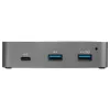 StarTech.com HB31C2A1CGS hub USB-C a 3 porte con Gigabit Ethernet, USB 3.1 Gen 2 10 Gbps, 2x USB-A + 1x USB-C, cavo host da 1 m, con alimentatore
