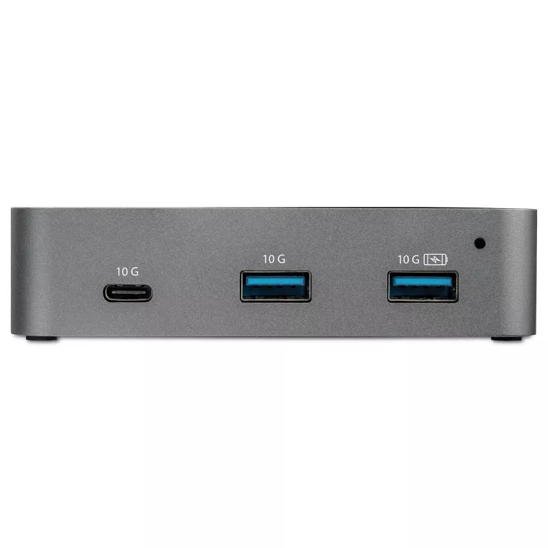 StarTech.com HB31C2A1CGS hub USB-C a 3 porte con Gigabit Ethernet, USB 3.1 Gen 2 10 Gbps, 2x USB-A + 1x USB-C, cavo host da 1 m, con alimentatore