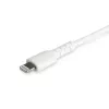 Cavo USB-C a Lightning bianco resistente StarTech.com 1,8 m – Cavo di ricarica/sincronizzazione USB Type-C a Lightning robusto in fibra aramidica – Certificato Apple MFi iPad/iPhone 12