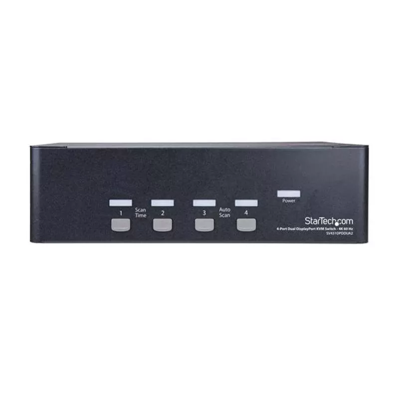 StarTech.com Switch KVM Dual DisplayPort a 4 porte - 4K 60Hz