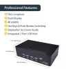 StarTech.com Switch KVM Dual DisplayPort a 4 porte - 4K 60Hz