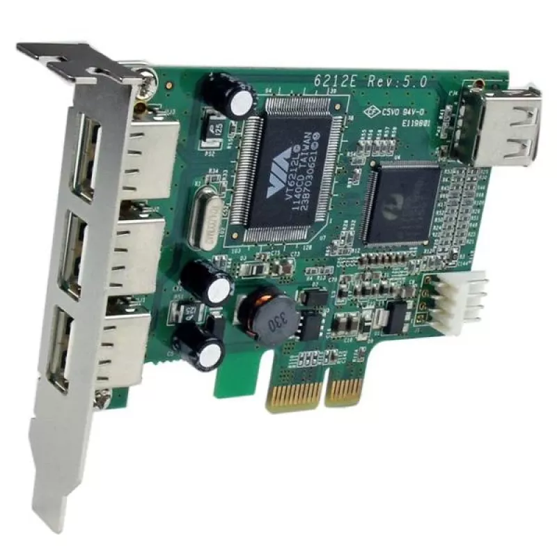 StarTech.com Scheda USB ad alta velocità PCI Express Low Profile a 4 porte