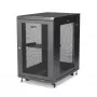 StarTech.com Armadio rack server 18U a 4 montanti, armadio rack dati 19 pollici con chiusura per apparecchiature informatiche / AV / IT, rack per ufficio / rete domestica con ruote e guide di montaggio regolabili