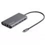 StarTech.com Adattatore multiporta USB-C – mini dock da viaggio USB-C con HDMI 4K o VGA 1080p – hub 3x USB 3.0, SD, GbE, audio, PD 100W pass-through – docking station portatile per laptop/tablet