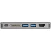 StarTech.com Adattatore multiporta USB-C – mini dock da viaggio USB-C con HDMI 4K o VGA 1080p – hub 3x USB 3.0, SD, GbE, audio, PD 100W pass-through – docking station portatile per laptop/tablet