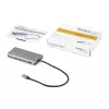 StarTech.com Adattatore multiporta USB-C – mini dock da viaggio USB-C con HDMI 4K o VGA 1080p – hub 3x USB 3.0, SD, GbE, audio, PD 100W pass-through – docking station portatile per laptop/tablet