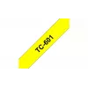 Nastro per etichettatura Brother TC601 12mm nero su giallo