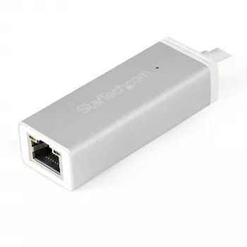 StarTech.com Adattatore da USB-C a Gigabit Ethernet – argento, con cavo, USB, Ethernet, 5000 Mbit/s, argento