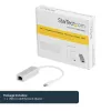 StarTech.com Adattatore da USB-C a Gigabit Ethernet – argento, con cavo, USB, Ethernet, 5000 Mbit/s, argento