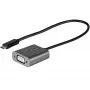StarTech.com Adattatore da USB-C a VGA – 1080p adattatore dongle USB Type-C a VGA – convertitore video da USB-C (DP Alt Mode) a monitor/display VGA – compatibile Thunderbolt 3 – cavo integrato da 30 cm – versione migliorata di CDP2VGA