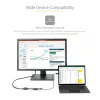 StarTech.com Adattatore da USB-C a VGA – 1080p adattatore dongle USB Type-C a VGA – convertitore video da USB-C (DP Alt Mode) a monitor/display VGA – compatibile Thunderbolt 3 – cavo integrato da 30 cm – versione migliorata di CDP2VGA