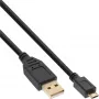 Cavo Micro-USB 2.0 InLine Type-A maschio / Micro-B maschio, nero, 2 m