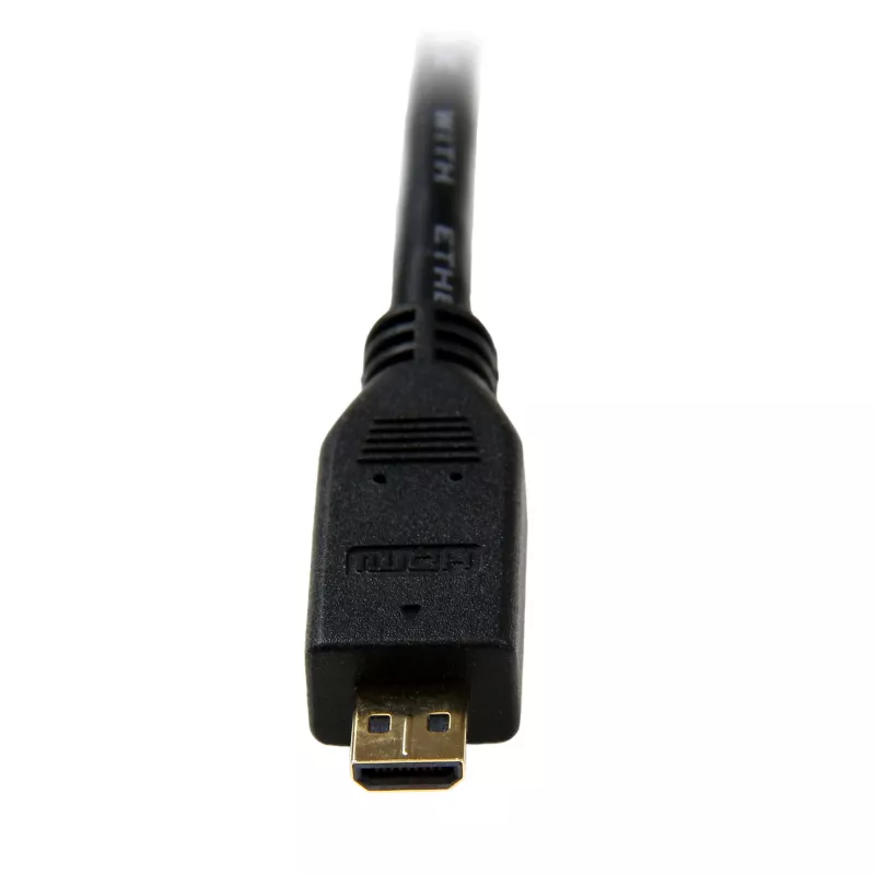 StarTech.com HDADMM2M cavo High Speed HDMI a Micro HDMI con Ethernet, M/M, 2 m, 34 AWG, connettori placcati oro, nero