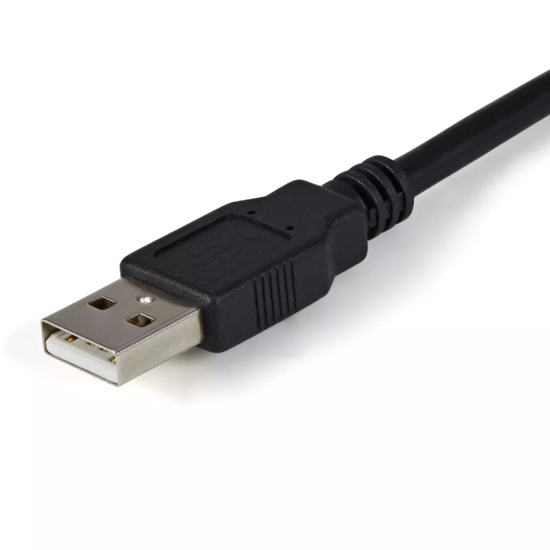 StarTech.com ICUSB2322F cavo adattatore FTDI da USB a seriale RS232 a 2 porte, USB 2.0, 2,1 m, nero