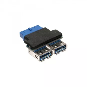 InLine Adattatore USB 3.0 interno 2x USB A femmina su header scheda madre