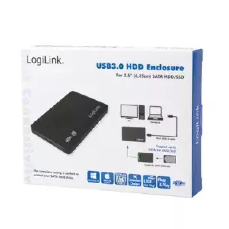 Case per disco rigido LogiLink UA0256 nero 2,5 pollici