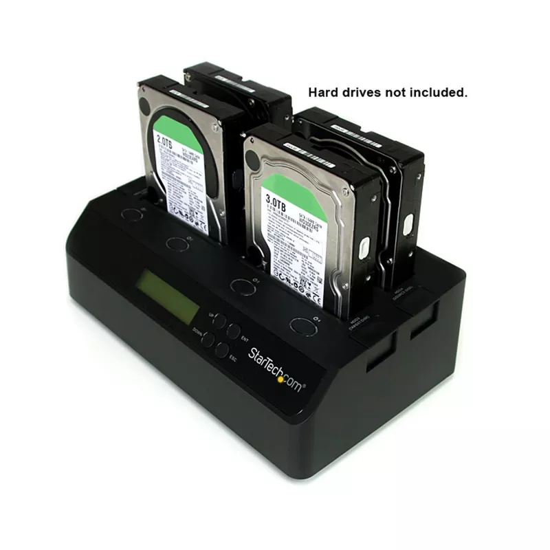 StarTech.com Dock duplicatore di dischi rigidi HDD standalone 1:3 da 4 bay USB 3.0 eSATA a SATA