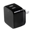 StarTech.com caricabatterie USB da parete a doppia porta – viaggi internazionali – 17W/3,4A – nero