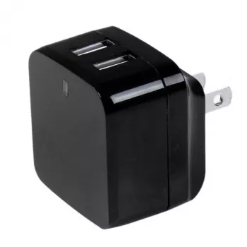 StarTech.com caricabatterie USB da parete a doppia porta – viaggi internazionali – 17W/3,4A – nero
