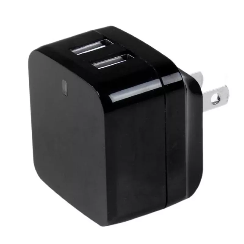 StarTech.com caricabatterie USB da parete a doppia porta – viaggi internazionali – 17W/3,4A – nero