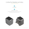 StarTech.com caricabatterie USB da parete a doppia porta – viaggi internazionali – 17W/3,4A – nero