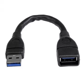 StarTech.com cavo prolunga USB 3.0 A-A – 6 pollici, nero, 0,152 m, USB A, USB A, USB 3.2 Gen 1 (3.1 Gen 1), 5 Gbit/s, nero