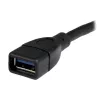StarTech.com cavo prolunga USB 3.0 A-A – 6 pollici, nero, 0,152 m, USB A, USB A, USB 3.2 Gen 1 (3.1 Gen 1), 5 Gbit/s, nero