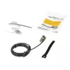 StarTech.com cavo di sicurezza per laptop da 2 m – cavo di sicurezza per laptop/desktop con combinazione numerica a 4 cifre per computer con slot Wedge – lucchetto combinazione in acciaio rivestito in vinile ant furto – portatile