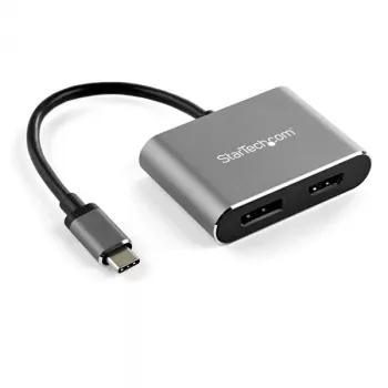 StarTech.com adattatore video multiporta USB-C – adattatore monitor USB-C a HDMI 2.0 o DisplayPort 1.2 4K 60Hz – convertitore display USB Type-C 2 in 1 HDMI/DP HBR2 HDR – compatibile Thunderbolt 3