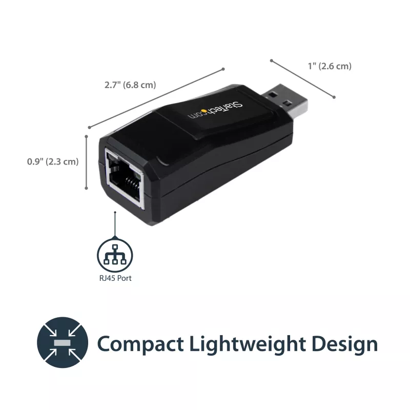 StarTech.com adattatore di rete USB 3.0 a Gigabit Ethernet NIC – 10/100/1000 Mbit/s