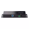 StarTech.com hub USB 3.0 industriale a 4 porte 5Gbps, hub USB robusto con protezione ESD, montaggio DIN/parete/tavolo hub USB-A, espansione USB con connettori con blocco, Heavy Duty – TAA