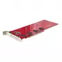 StarTech.com scheda adattatore Quad M.2 PCIe, PCIe x16 su Quad NVMe o AHCI M.2 SSD, PCI Express 4.0, 7,8 GBps per unità, biforcazione richiesta, compatibile Windows/Linux