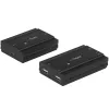 StarTech.com hub extender USB 2.0 a 4 porte tramite un singolo cavo Ethernet CAT5e/CAT6 (RJ45) – 100 m – kit adattatore hub extender USB – case in metallo – alimentazione esterna – 480 Mbit/s