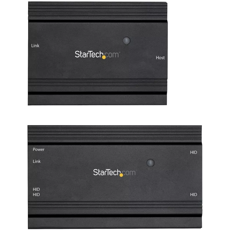 StarTech.com hub extender USB 2.0 a 4 porte tramite un singolo cavo Ethernet CAT5e/CAT6 (RJ45) – 100 m – kit adattatore hub extender USB – case in metallo – alimentazione esterna – 480 Mbit/s